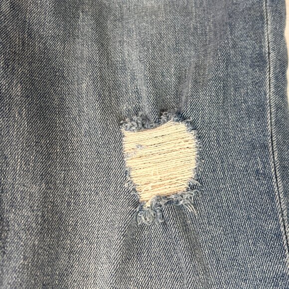 Old Navy High-Waisted OG Straight Leg Cut-Off Jeans - Picture 5 of 13